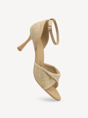 Cozy Island RaffiaGleam Sandal Size 9
